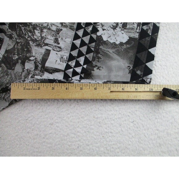 DaHui Shorts Mens 38 Black Gray Photo Print Boardshorts Surf Swim Drawstring - Picture 8 of 10